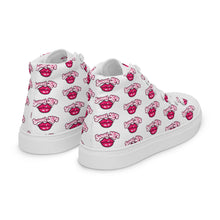 Load image into Gallery viewer, Sweet Lips Women’s high top canvas shoes
